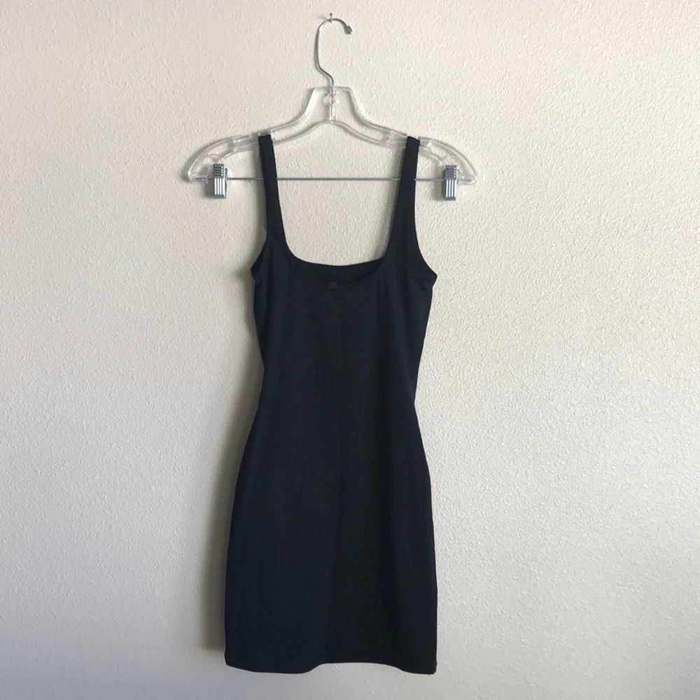 SKIMS Swim Tank Dress in Onyx (Size S)